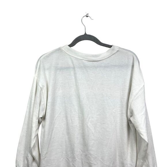 For the Republic Womens Sweater Stripe Knit‎ Rainbow Tie Waist Cream Size M - Picture 5 of 5